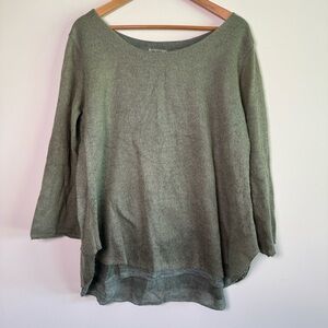 Nina Kendosa pullover layered mohair sweater size medium